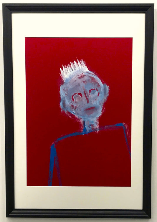 The Unfinished King. Framed. Acrylic on Card. 55cm x 77cm. (2024). (Cat. 0031)